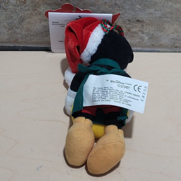 Vintage Disney Store A Christmas To Remember Mickey 1999 Plush Ornament - Picture 2 of 8